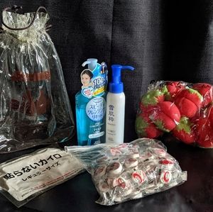 Japanese Skincare Gift Set with Hair Curlers